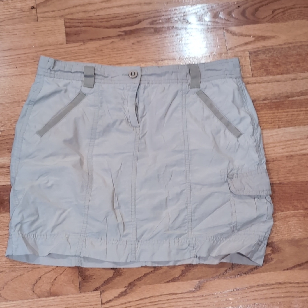 Lands' End Khaki Cargo Skort